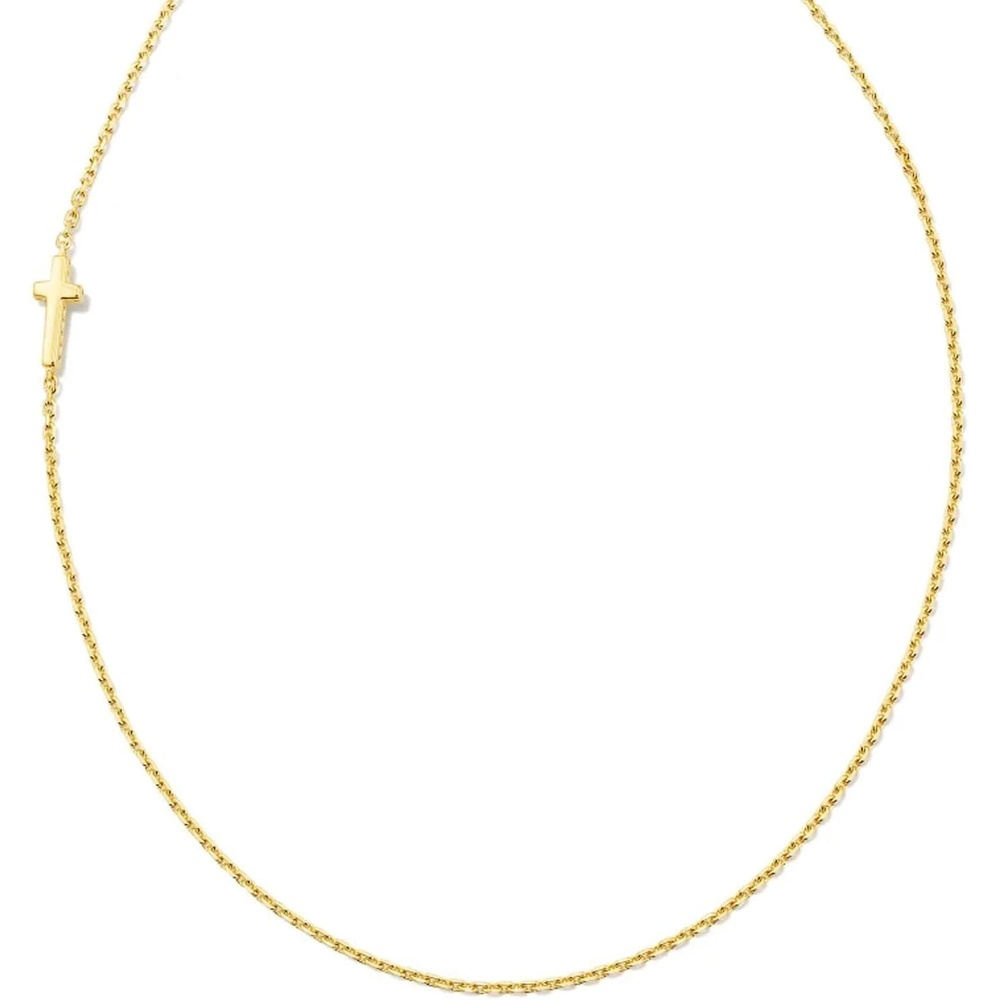 image:imageKendra Scott Cross Inline Necklace 18k Gold Vermeil DemiFine Jewelry for Women