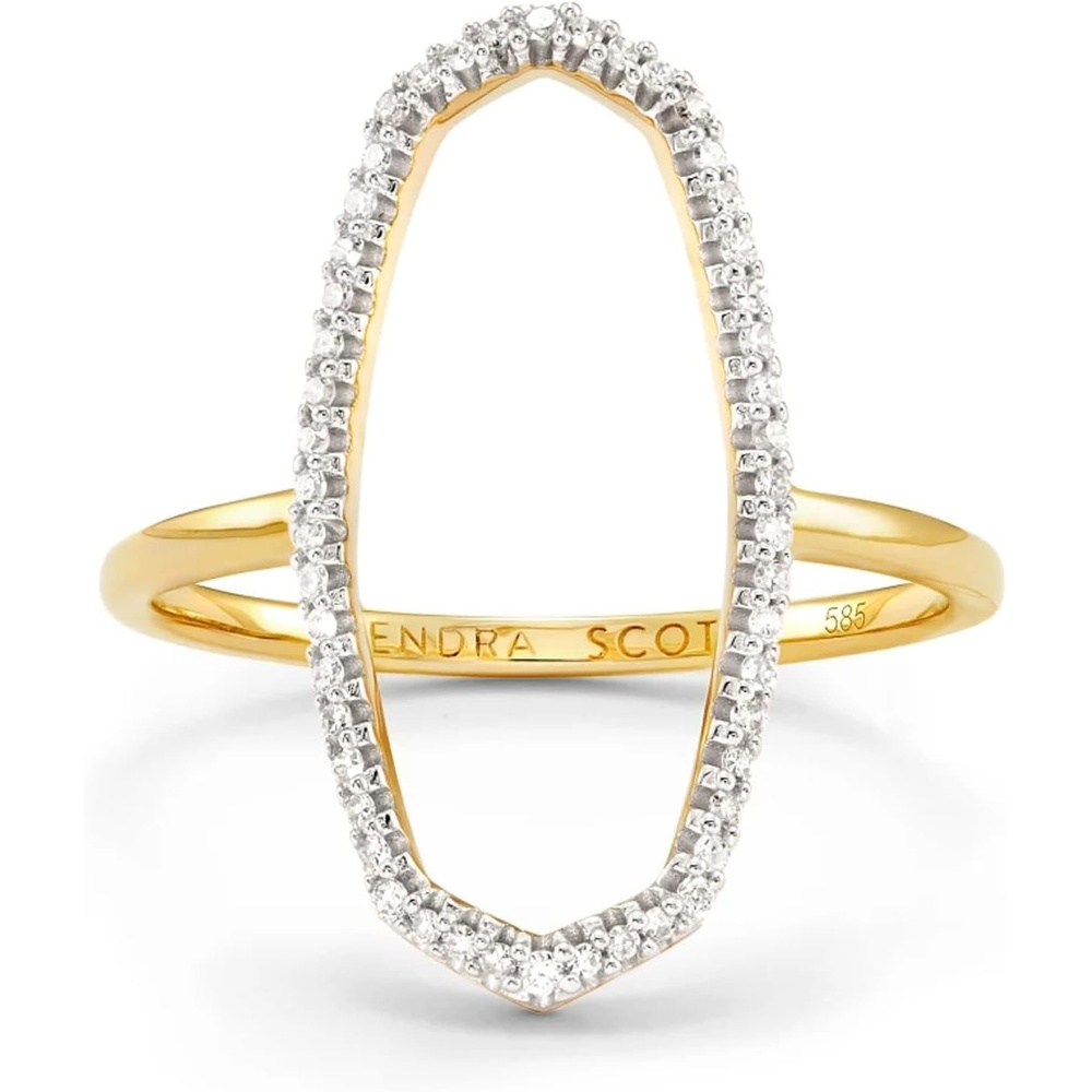 image:imageKendra Scott Dani 14k Gold Open Ring Fine Jewelry for Women14K GOLD WHITE DIAMOND