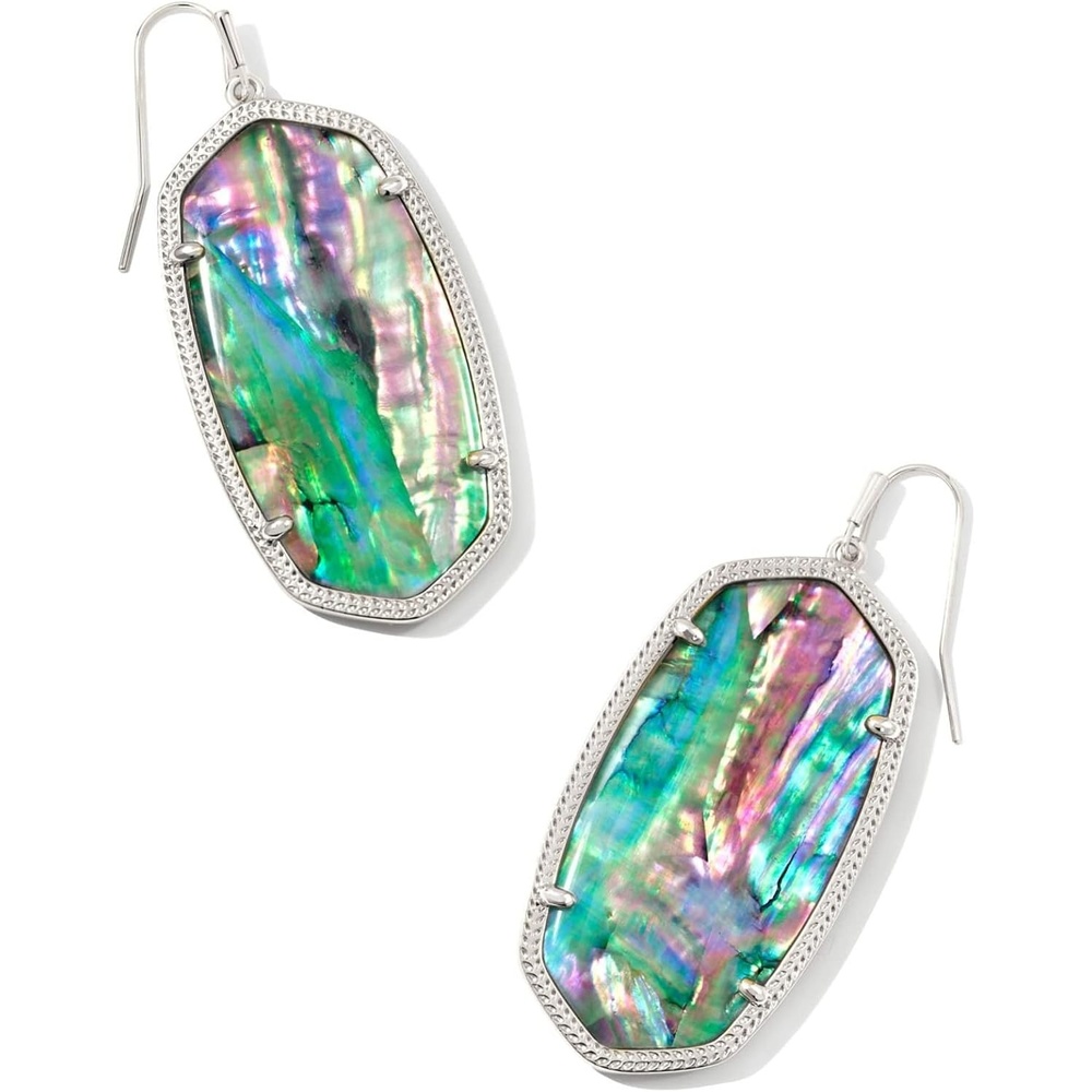 image:imageKendra Scott Danielle Statement Earrings for Women Fashion JewelrySilver Lilac Abalone