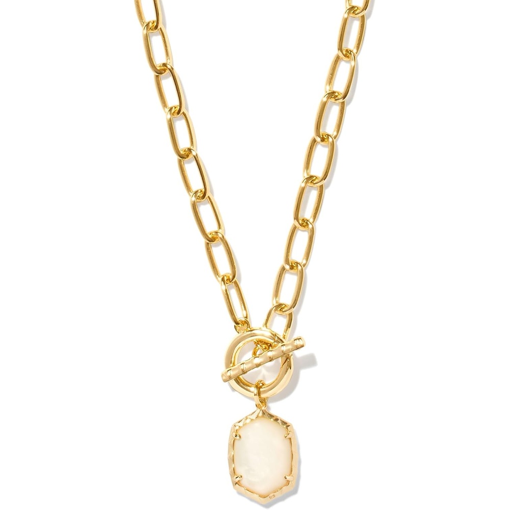 image:imageKendra Scott Daphne Link And Chain Necklace Fashion Jewelry for WomenIVORY MOTHER OF PEARL