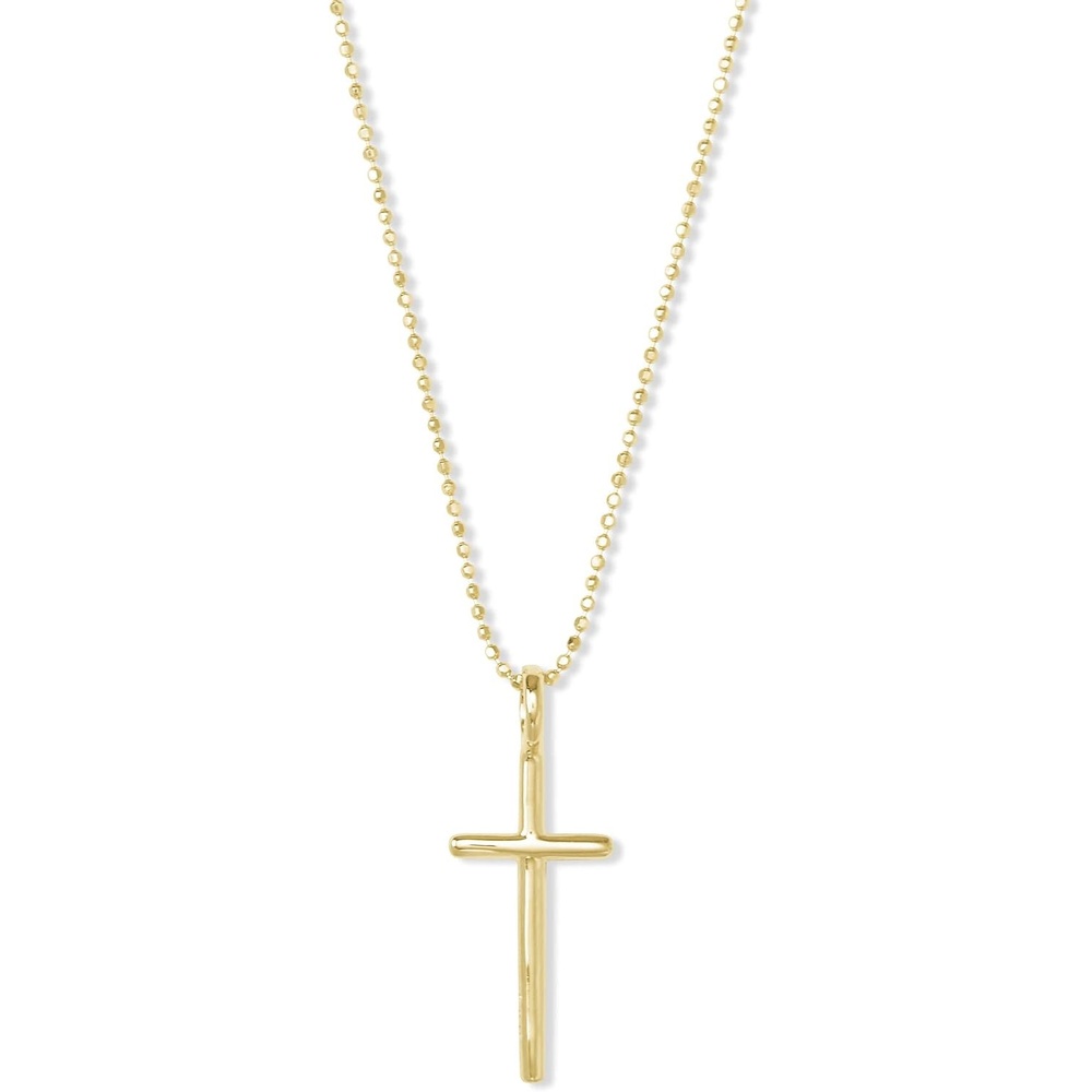 image:imageKendra Scott Davis Cross Charm Necklace in 18k Yellow Gold Vermeil DemiFine Jewelry for Women