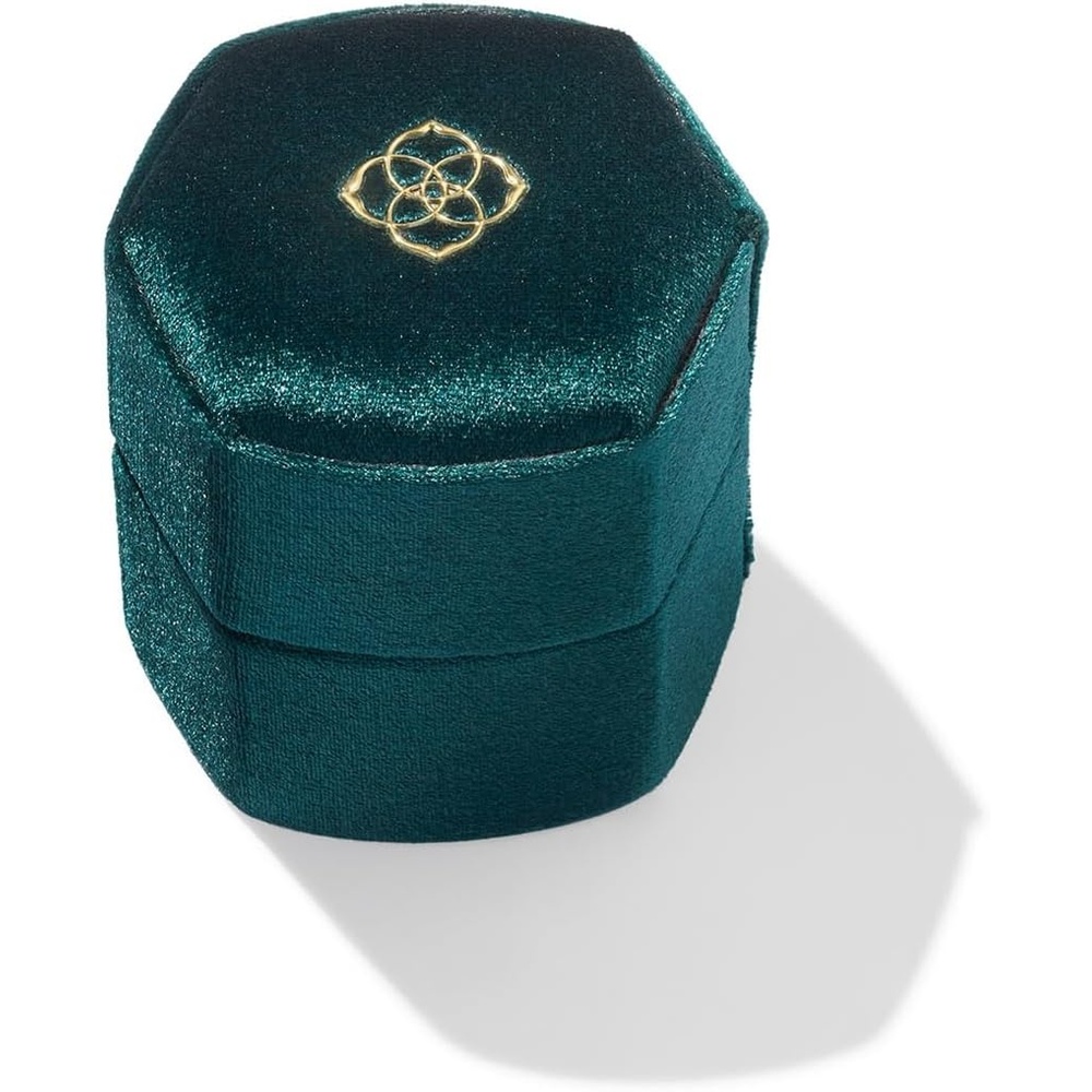 image:imageKendra Scott Davis Small Case with Ring Insert Emerald Velvet