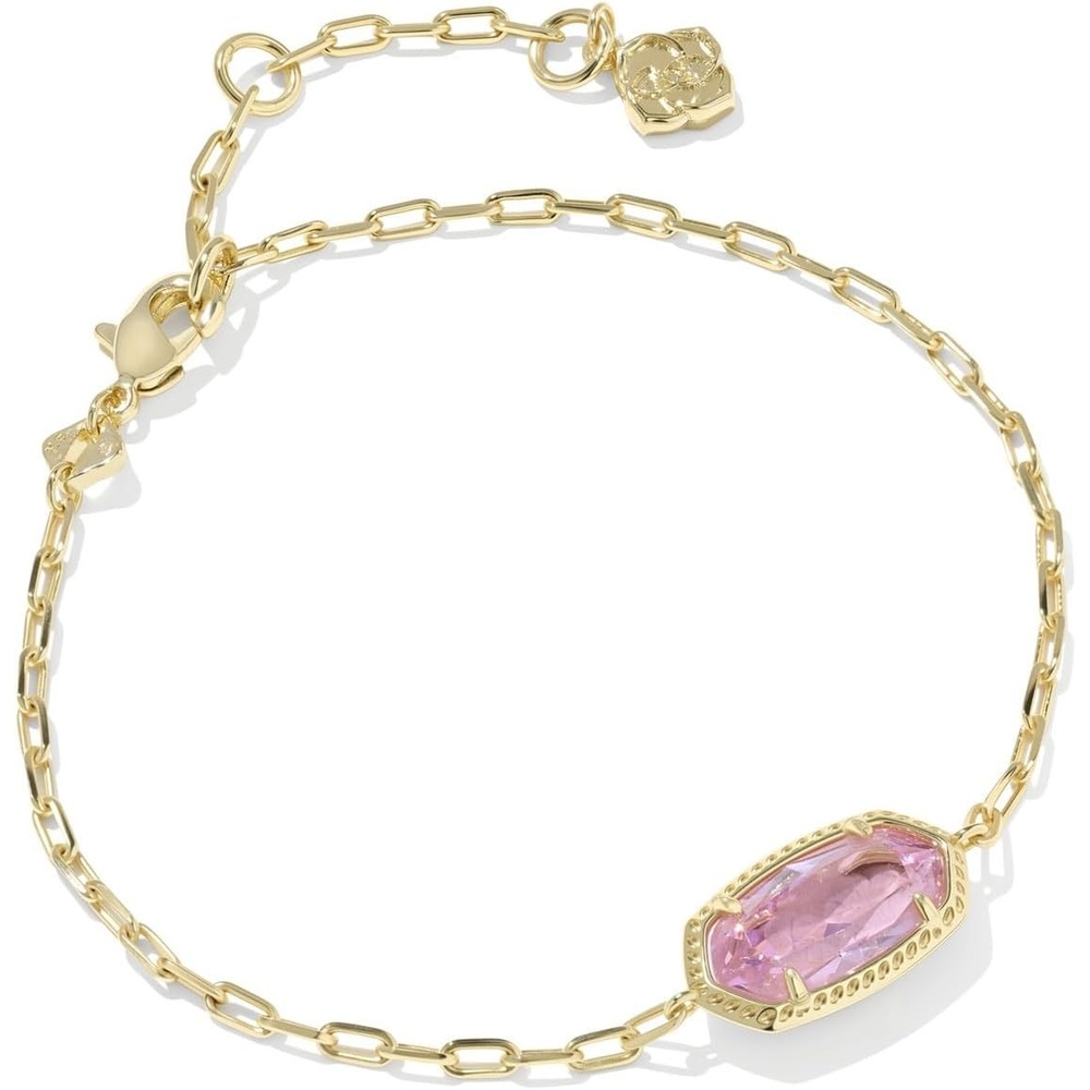 image:imageKendra Scott Elaina Luxe Chain Bracelet Fashion Jewelry for WomenGOLDLIGHT PINK CUBIC ZIRCONIA