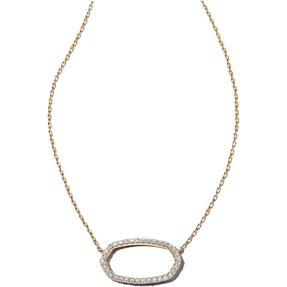 image:imageKendra Scott Elisa 14K Gold Open Frame Necklace Fine Jewlery for Women14K YELLOW GOLD