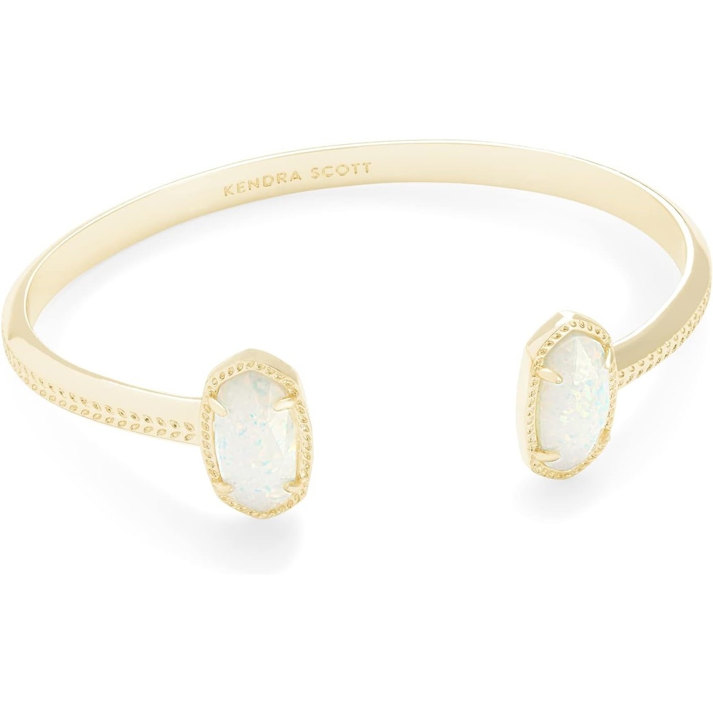 image:imageKendra Scott Elton Bracelet in 14k GoldPlated Brass Fashion Jewelry for Women White Opal