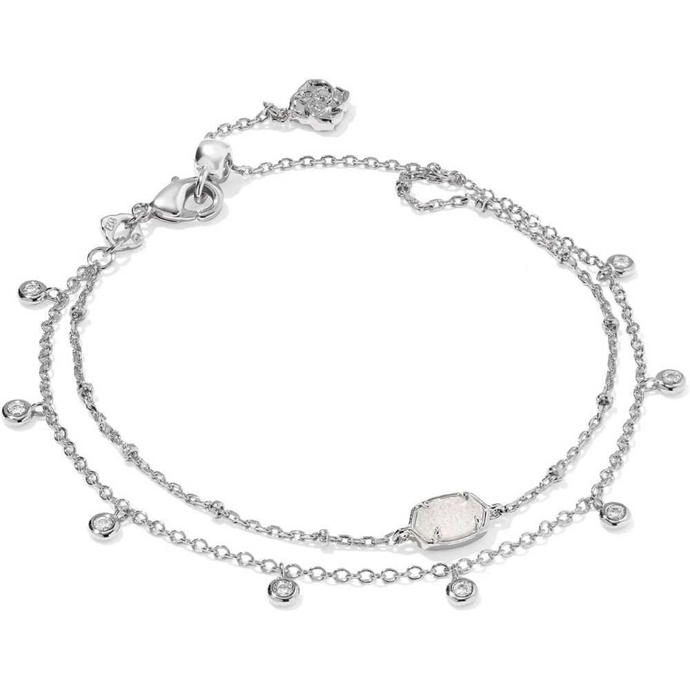 image:imageKendra Scott Emilie Crystal Multi Strand Bracelet Fashion Jewelry for WomenRHODIUM IRIDESCENT DRUSY