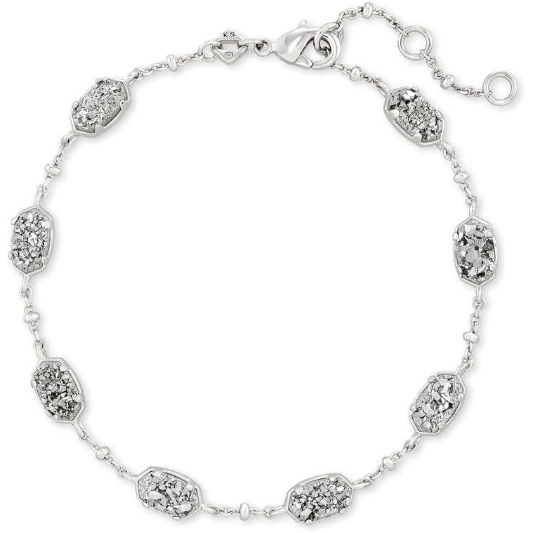 image:imageKendra Scott Emilie Link Bracelet for Women Fashion JewelryRHODIUM PLATINUM DRUSY