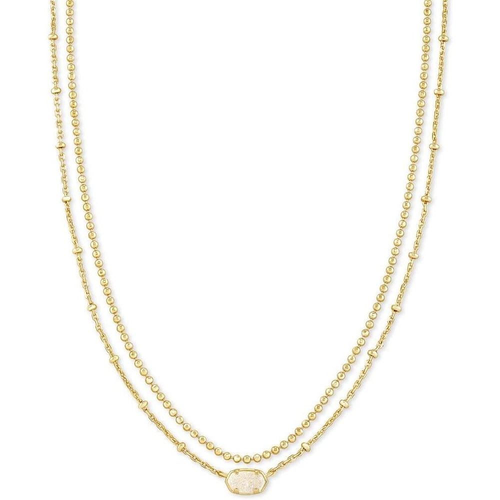 image:imageKendra Scott Emilie Multi Strand Necklace Fashion Jewelry for WomenGOLD IRIDESCENT DRUSY