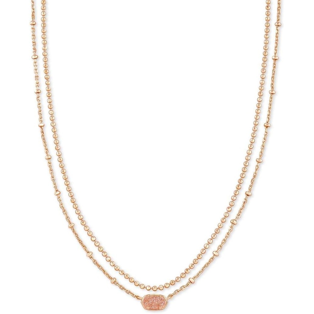 image:imageKendra Scott Emilie Multi Strand Necklace Fashion Jewelry for WomenROSE GOLD SAND DRUSY