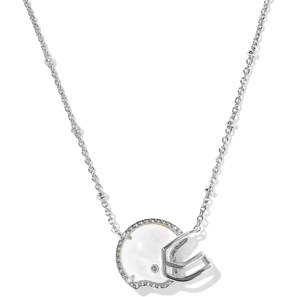 image:imageKendra Scott Football Helmet Short Pendant Necklace Fashion Jewelry for WomenRHODIUMPLATED