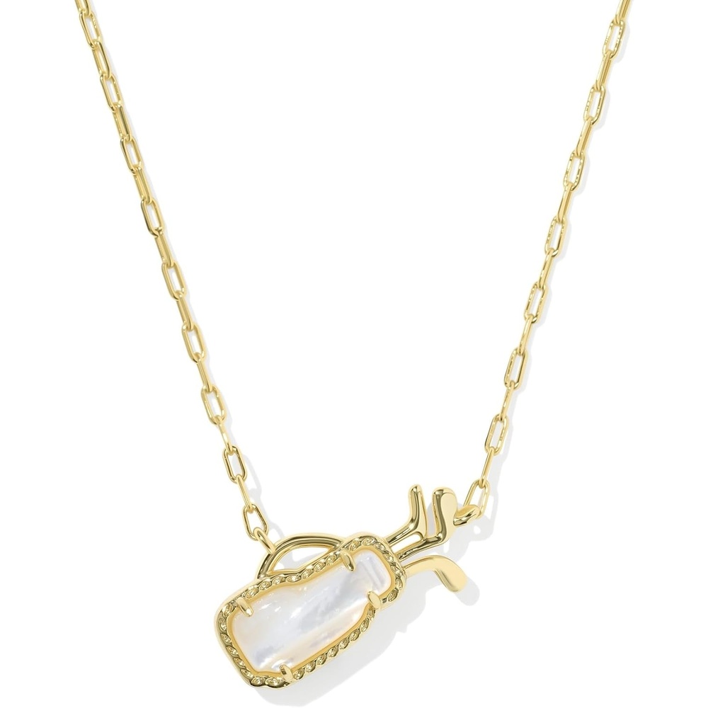image:imageKendra Scott Golf Short Pendant Necklace Fashion Jewelry for WomenGOLDIVORY MOTHER OF PEARL