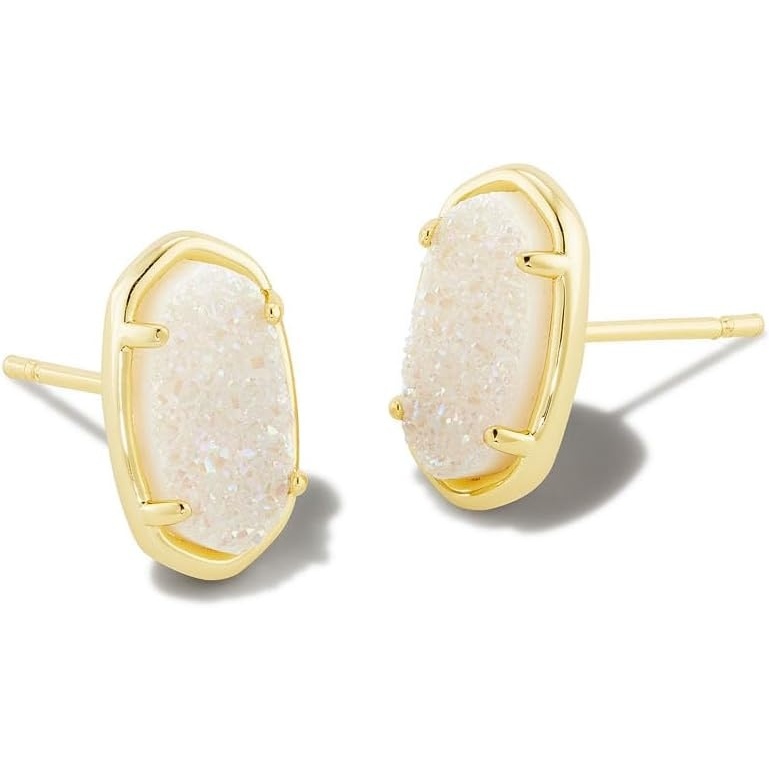 image:imageKendra Scott Grayson Stone Stud EarringsGOLD IRIDESCENT DRUSY