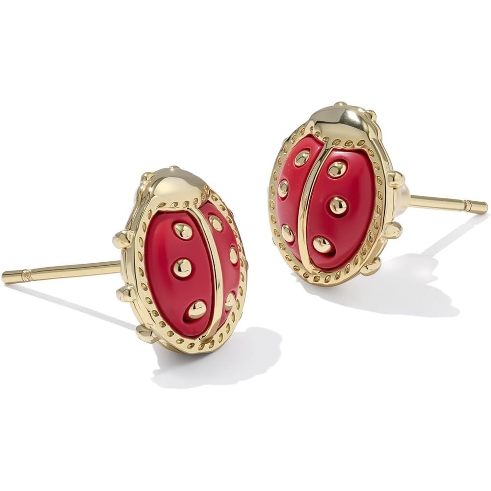 image:imageKendra Scott Lady Bug Stud EarringsGOLDRED MAGNESITE