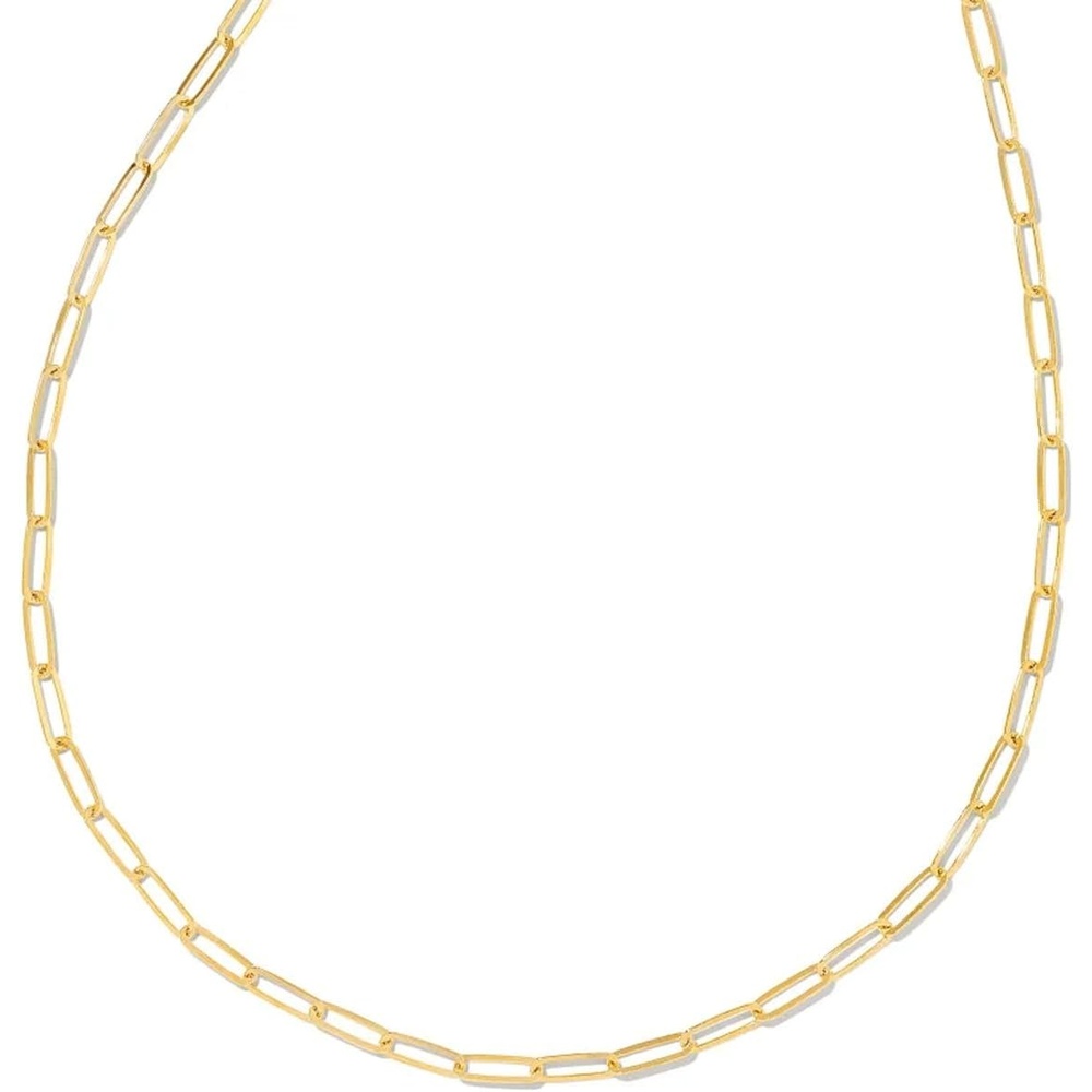 image:imageKendra Scott Large Paperclip Chain Necklace18K YELLOW GOLD VERMEIL