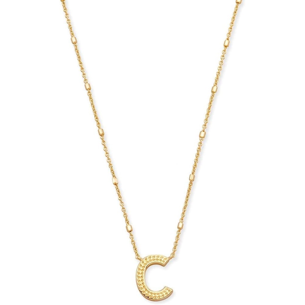 image:imageKendra Scott Letters AZ Pendant Necklace for Women Fashion Jewelry 14k GoldPlated BrassLetter C