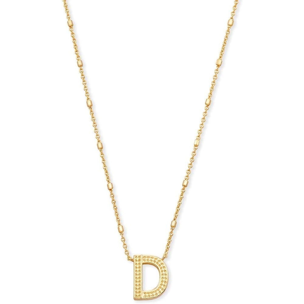 image:imageKendra Scott Letters AZ Pendant Necklace for Women Fashion Jewelry 14k GoldPlated BrassLetter D