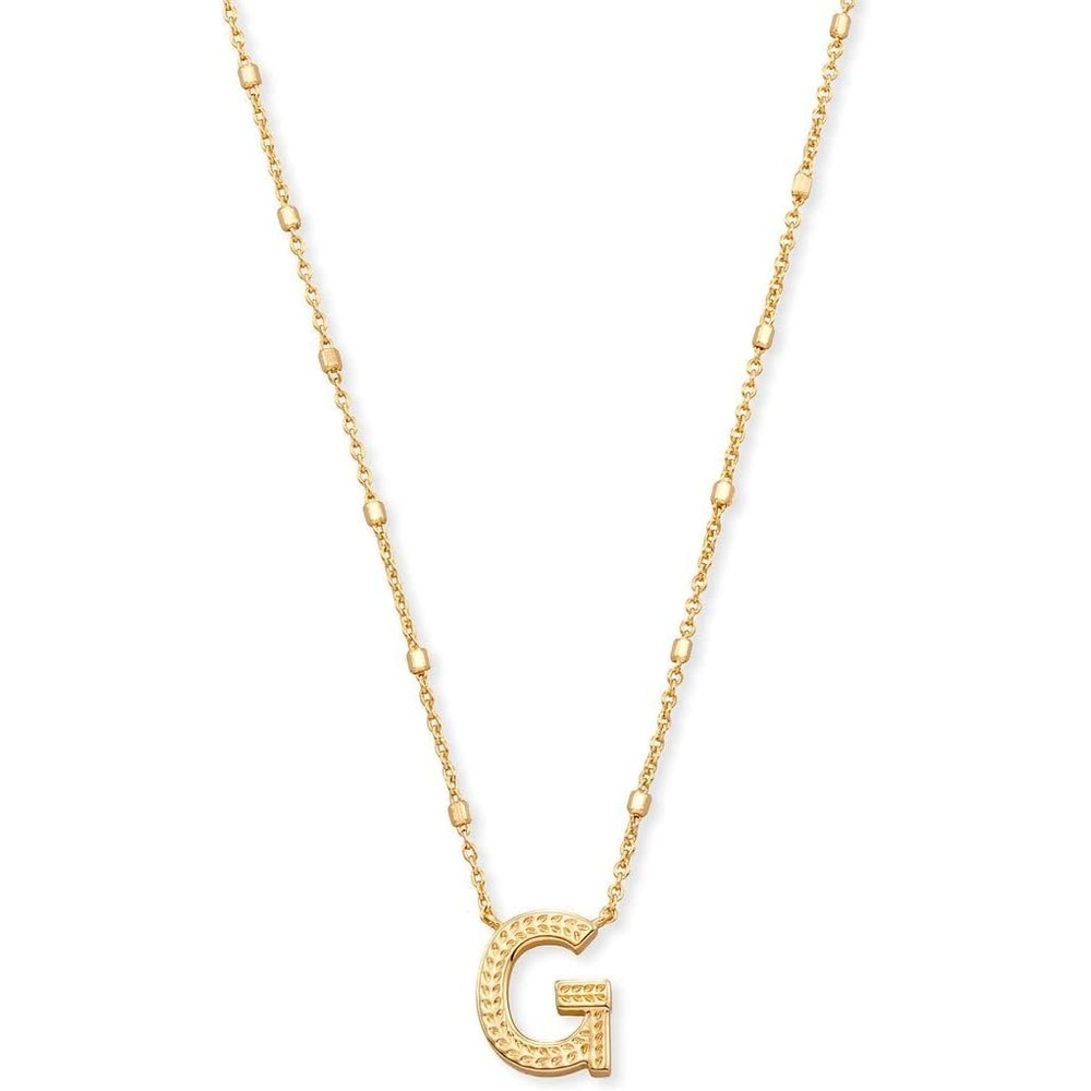 image:imageKendra Scott Letters AZ Pendant Necklace for Women Fashion Jewelry 14k GoldPlated BrassLetter G