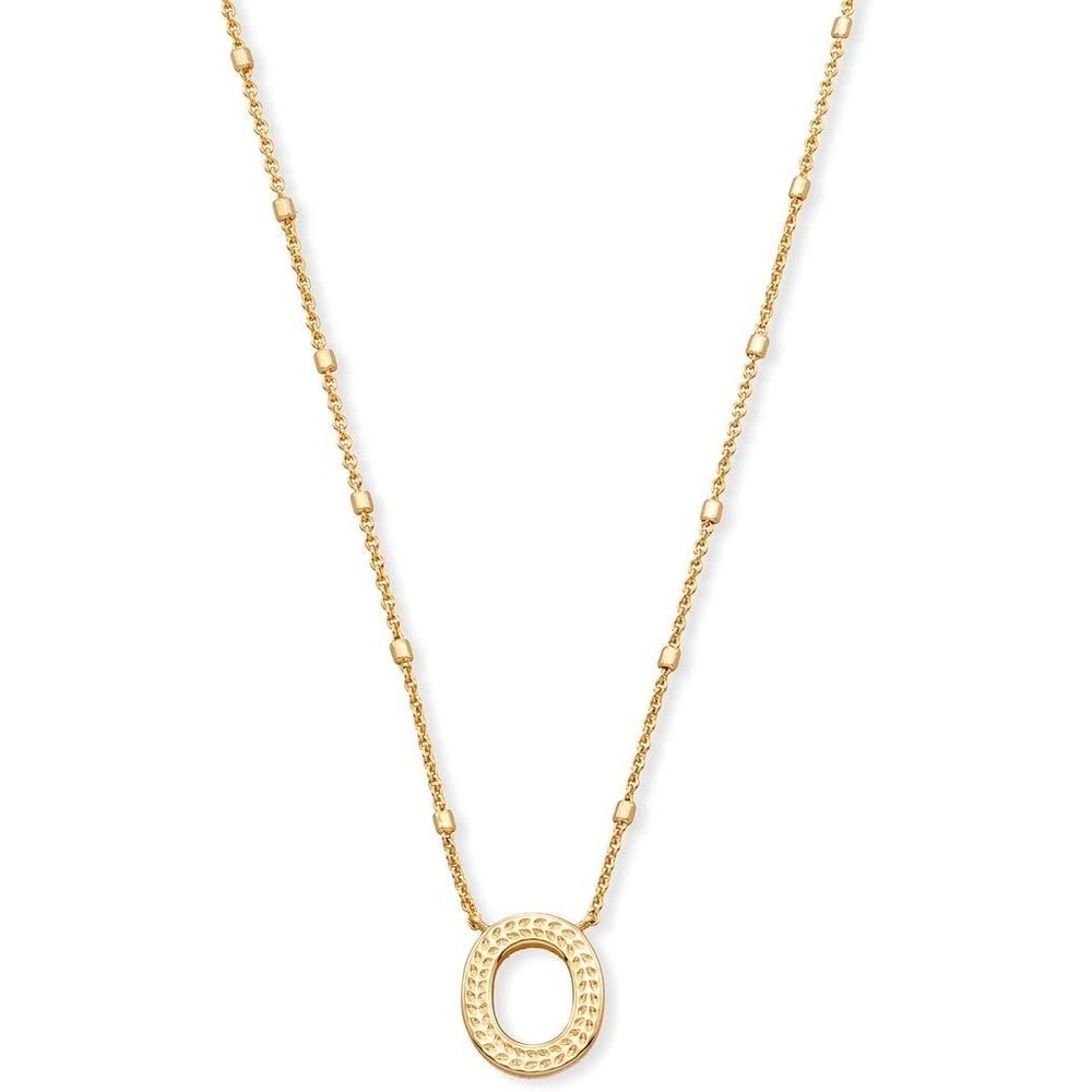 image:imageKendra Scott Letters AZ Pendant Necklace for Women Fashion Jewelry 14k GoldPlated BrassLetter O