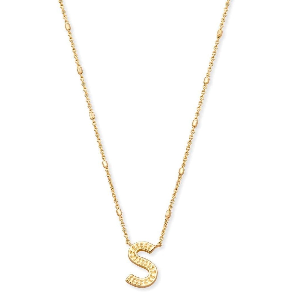 image:imageKendra Scott Letters AZ Pendant Necklace for Women Fashion Jewelry 14k GoldPlated BrassLetter S