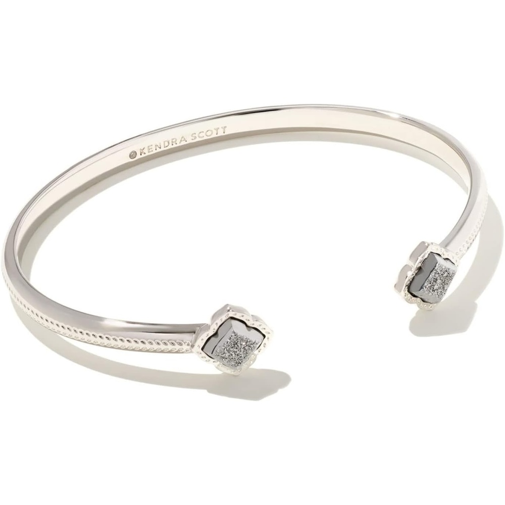 image:imageKendra Scott Mallory Cuff BraceletRHODIUM PLATINUM DRUSY