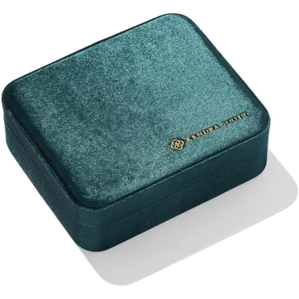 image:imageKendra Scott Mattie Large Case Emerald Velvet
