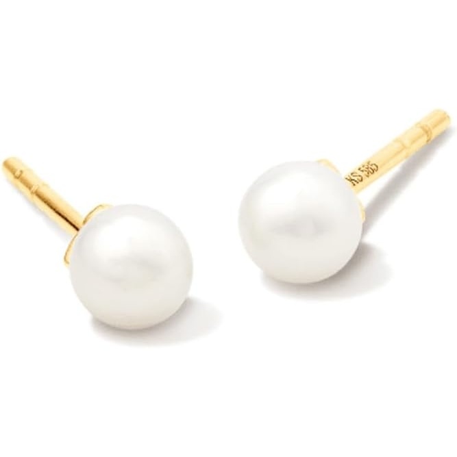 image:imageKendra Scott Michelle Pearl Stud Earring 14k Yellow Gold Pearl