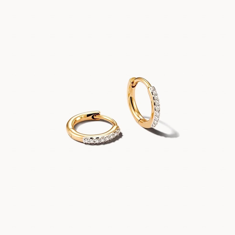 image:imageKendra Scott Mila 14k Gold Huggie Earrings Fine Jewelry for Women