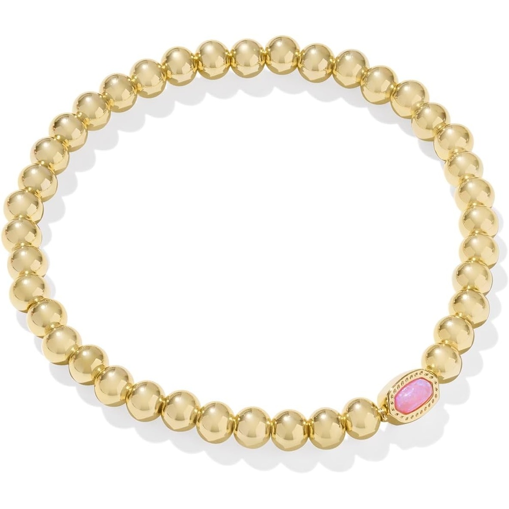 image:imageKendra Scott Mini Elaina Stretch BraceletGOLD CARNATION KYOCERA OPAL