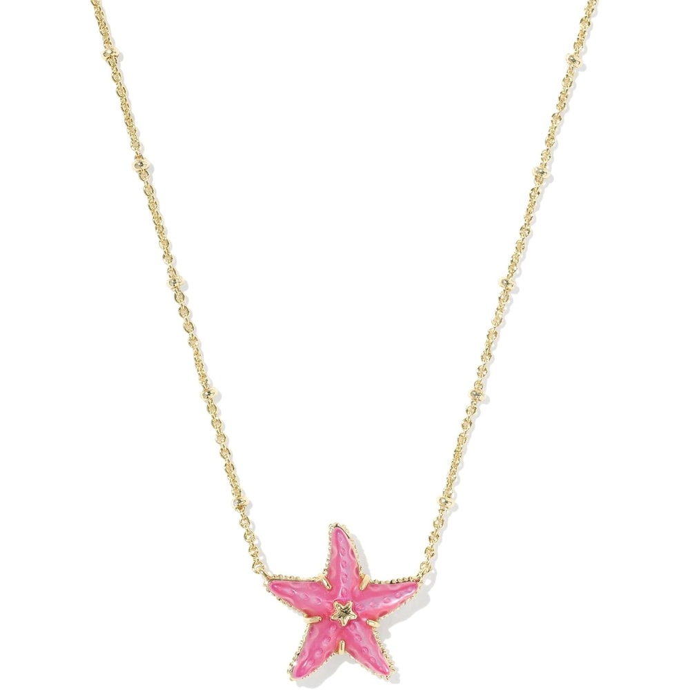 image:imageKendra Scott Parker Starfish Pendant Necklace Fashion Jewelry for WomenGold Bright Pink Mother of Pearl
