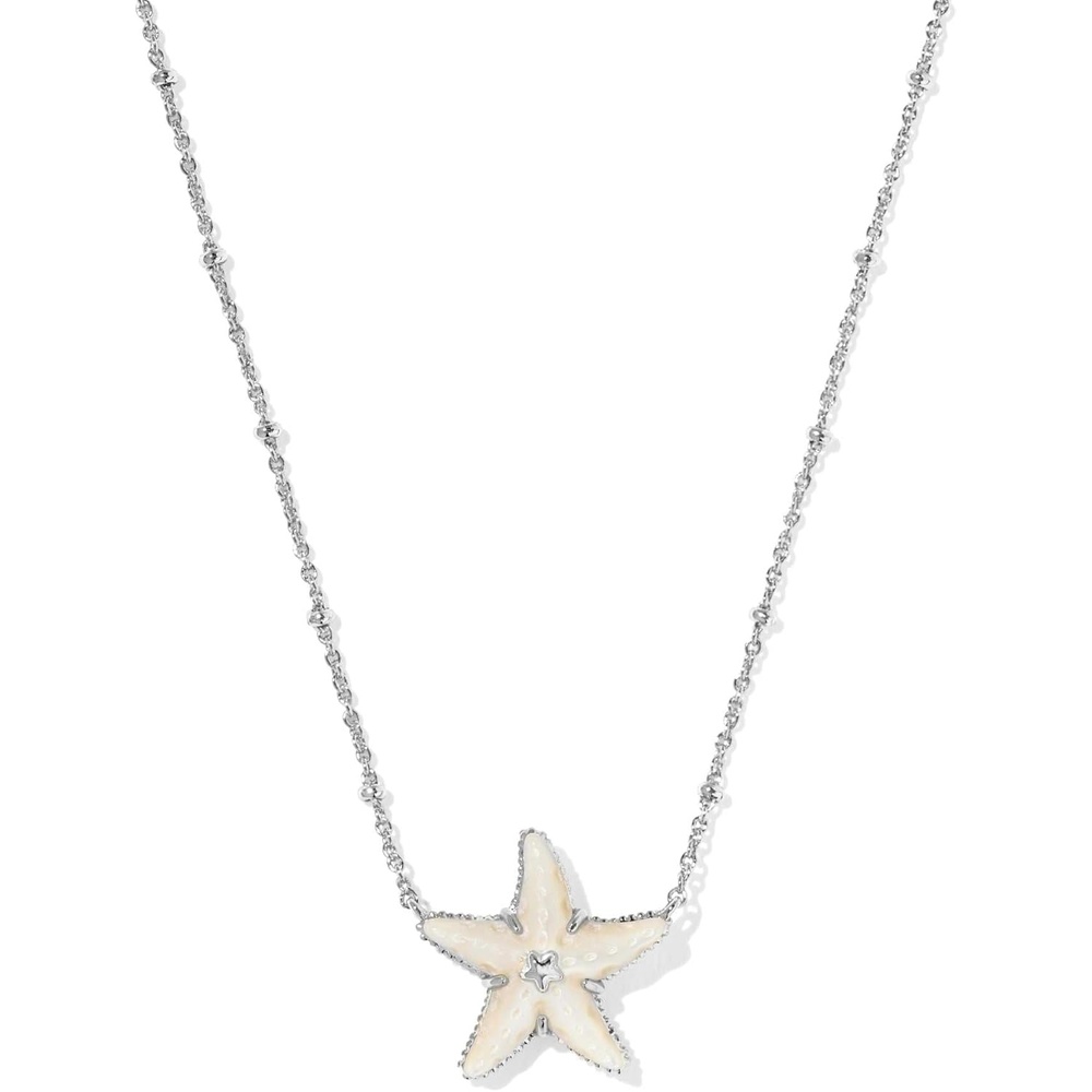 image:imageKendra Scott Parker Starfish Pendant Necklace Fashion Jewelry for WomenRhodium Mother of Pearl