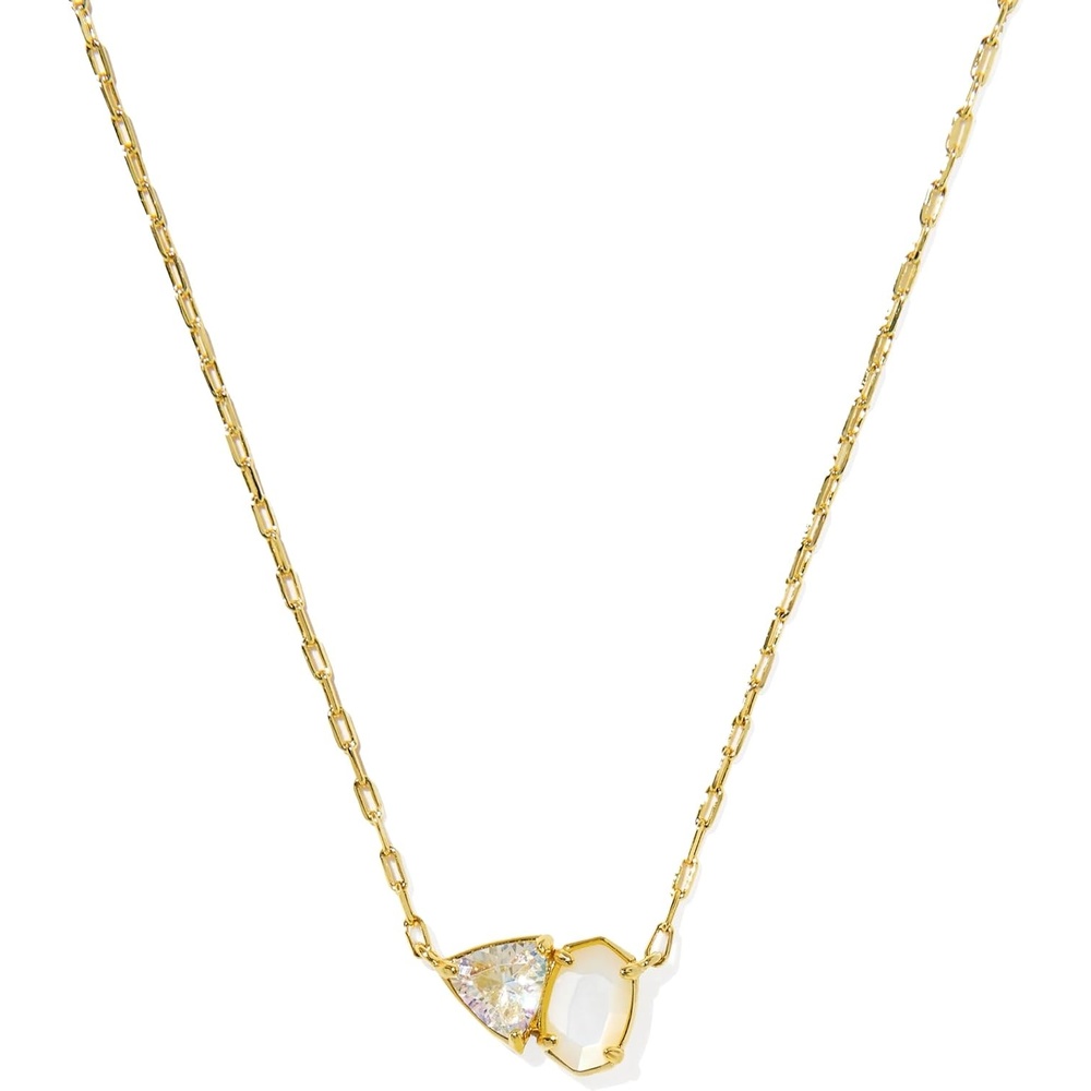 image:imageKendra Scott Tatum Short Pendant Necklace Fashion Jewelry for WomenGOLD NEUTRAL MIX