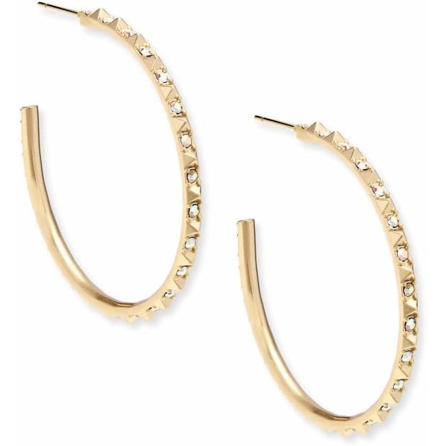 image:imageKendra Scott Veronica Hoop EarringsGOLD IRIDESCENT CRYSTAL