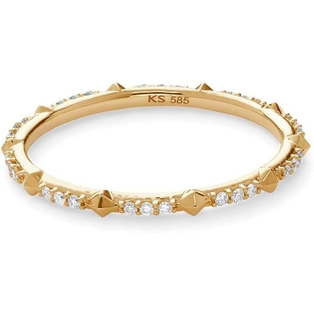image:imageKendra Scott White Diamond Astrid Ring in 14k Yellow Gold Fine Jewelry for Women14K YELLOW GOLD CRYSTAL CLEAR DIAMOND