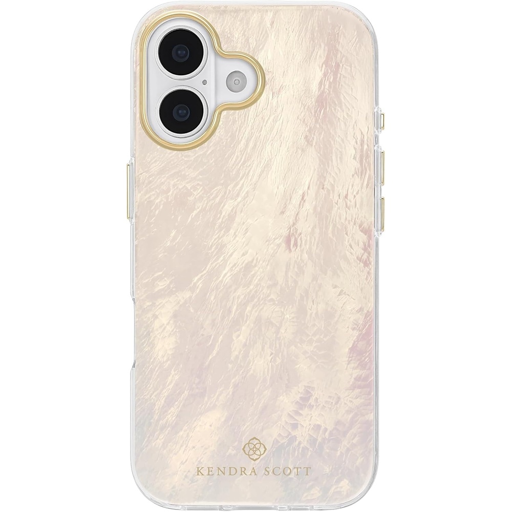 image:imageKendra Scott iPhone 17 Case Compatible with MagSafe Designer Phone Case Cream Pearl