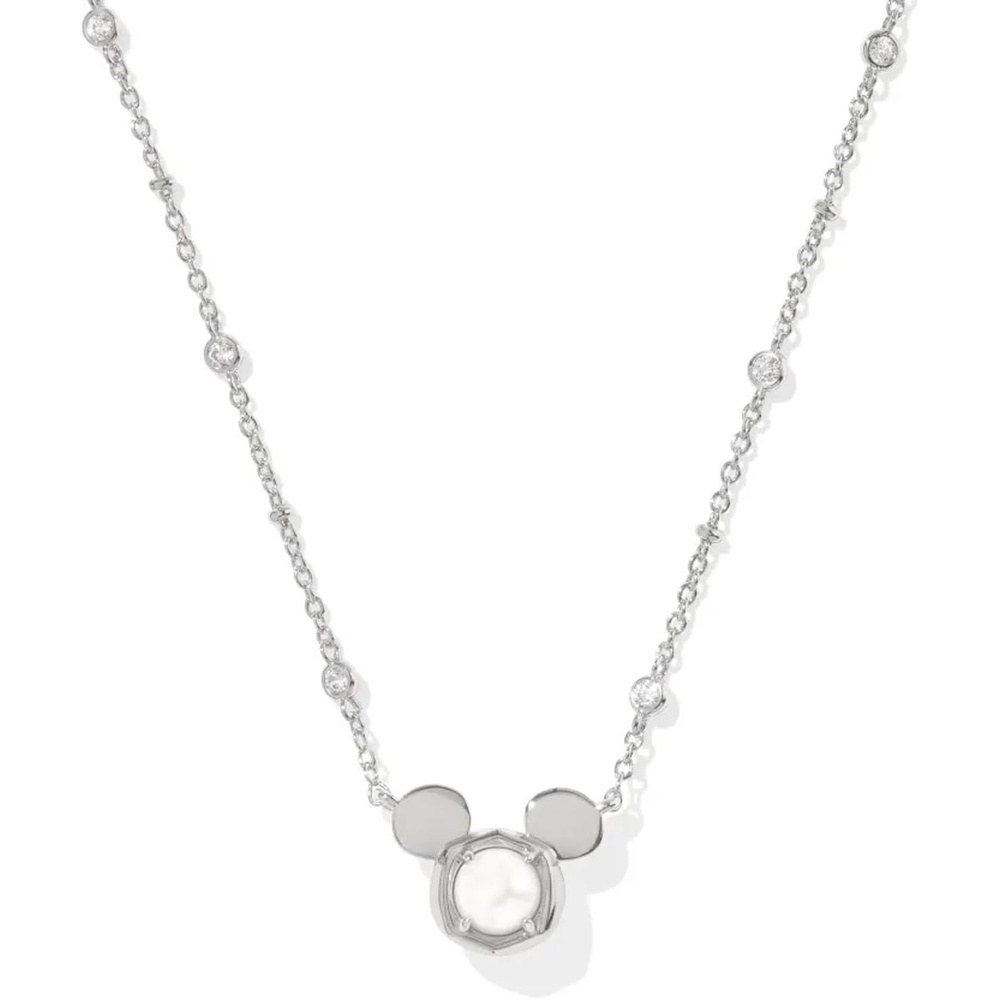 image:imageKendra Scott x Disney Mickey Mouse Short Pendant Necklace Fashion Jewelry for WomenRHODIUM WHITE PEARL