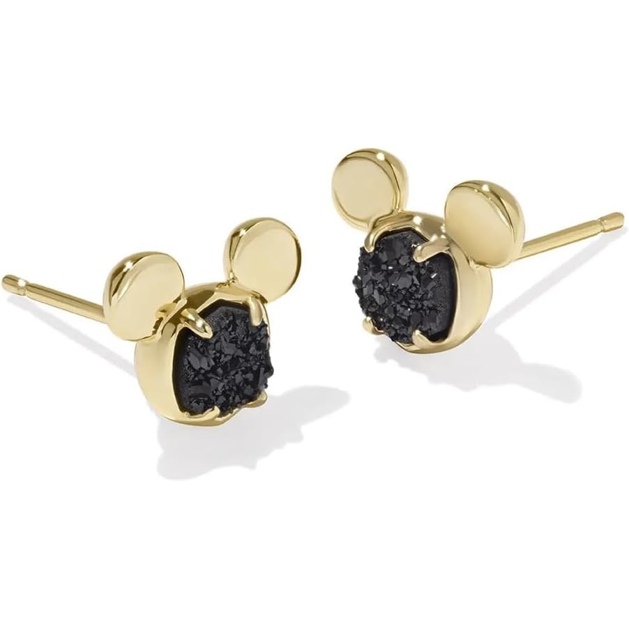 image:imageKendra Scott x Disney Mickey Mouse Stud Earrings Fashion Jewelry for WomenGOLD BLACK DRUSY