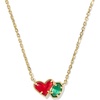GOLD - RED ILLUSION AND EMERALD CATS EYE
