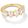 GOLD METAL - WHITE CUBIC ZIRCONIA