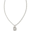 Letter D (RHODIUM-PLATED)