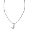 Letter J (RHODIUM-PLATED)