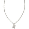 Letter K (RHODIUM-PLATED)