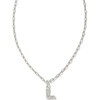 Letter L (RHODIUM-PLATED)