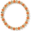 Gold Dark Orange Enamel