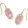 GOLD-LIGHT PINK CUBIC ZIRCONIA