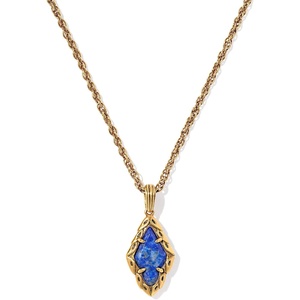 Kendra Scott Adeline Short Pendant Necklace, Fashion Jewelry for Women(BLUE LAPIS)