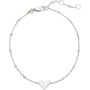 Kendra Scott Ari Heart Delicate Bracelet(STERLING SILVER)