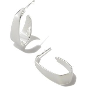 Kendra Scott Cadence Hoop Earring, Sterling Silver, Demi-Fine Jewelry for Women