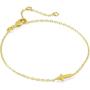 Kendra Scott Cross Inline Bracelet, 18k Gold Vermeil, Demi-Fine Jewelry for Women