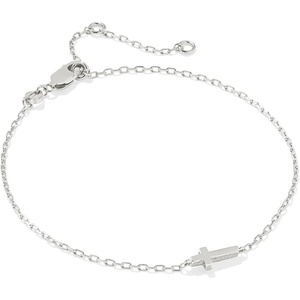 Kendra Scott Cross Inline Bracelet, Sterling Silver, Demi-Fine Jewelry for Women