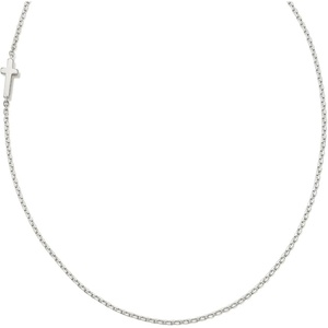 Kendra Scott Cross Inline Necklace, Sterling Silver, Demi-Fine Jewelry for Women